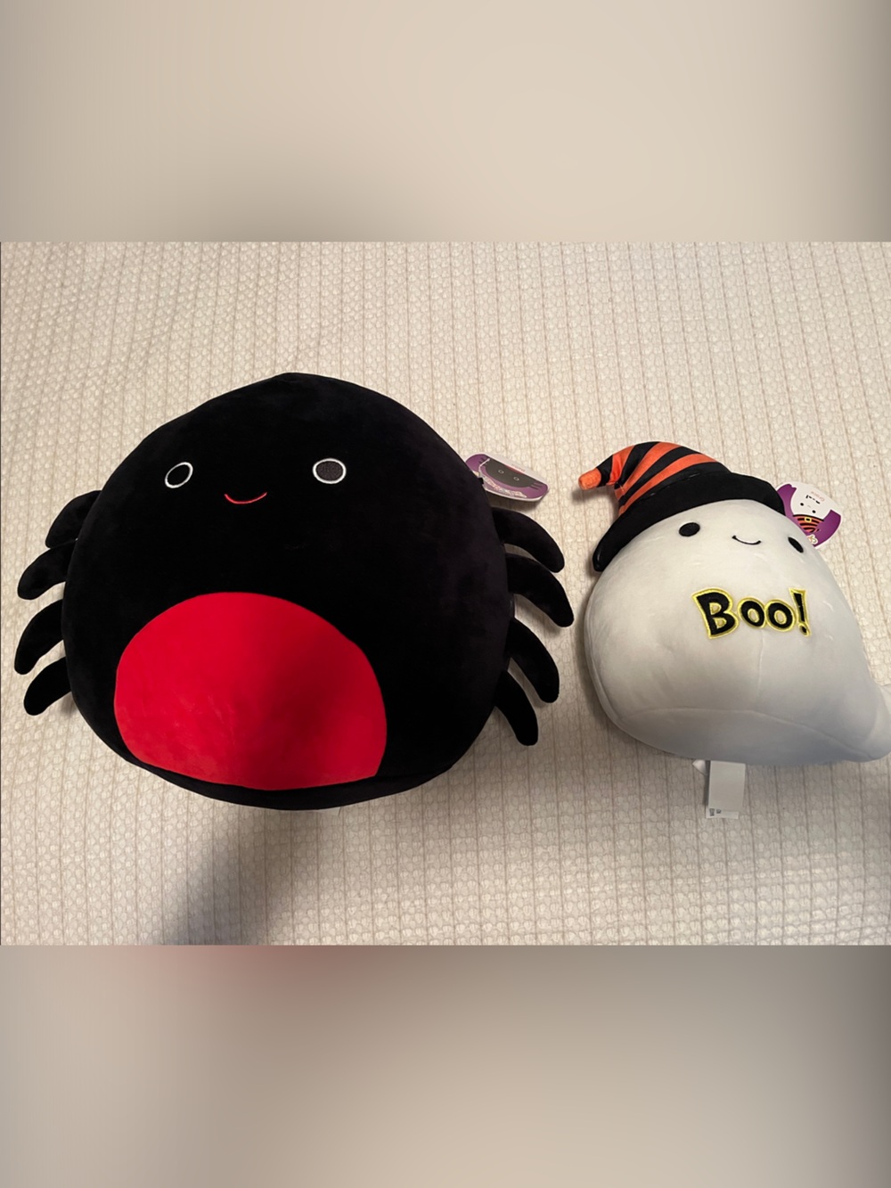 Two (2) Squishmallows - Bella the Halloween Spider & Grace the Ghost both NWT